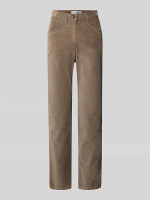 Spodnie o kroju super slim fit z drobnego sztruksu model ‘Laura’ Raphaela By Brax