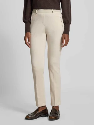 Spodnie o kroju super slim fit z kieszeniami zapinanymi na zamek błyskawiczny model ‘LILLYTH’ Raphaela By Brax