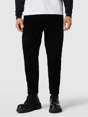 Spodnie o kroju tapered cropped ze sztruksu model ‘LINUS’ Only & Sons