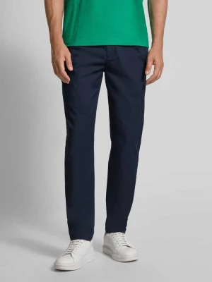 Spodnie o kroju tapered fit z mieszanki bawełny Tommy Hilfiger