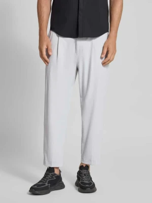 Spodnie o kroju tapered fit z tunelem model ‘CONVERT PLEAT’ BOSS Green