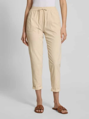 Spodnie o kroju tapered fit z wpuszczanymi kieszeniami model ‘Cissie’ Soyaconcept