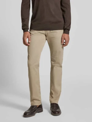 Spodnie o kroju tapered fit z wpuszczanymi kieszeniami model ‘Lyon’ Pierre Cardin