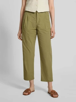 Spodnie o kroju tapered fit z zakładkami w pasie i elastycznym pasem model ‘DISPATCH’ drykorn