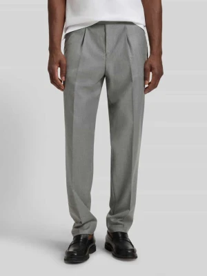 Zdjęcie produktu Spodnie o kroju tapered z czystej żywej wełny model ‘PERINO’ Boss