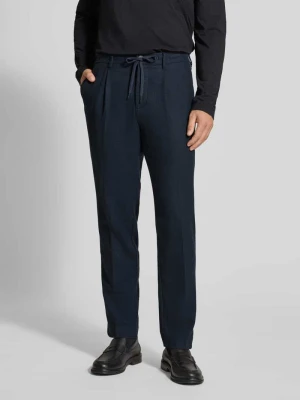 Spodnie o kroju tapered z dodatkiem wełny model ‘LEROY’ Selected Homme