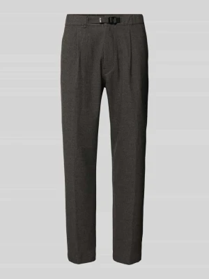 Spodnie o kroju tapered z zakładkami w pasie i dodatkiem wiskozy Marc O'Polo DENIM