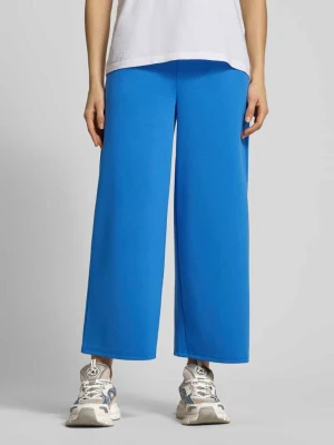 Spodnie o kroju wide fit z elastycznym pasem Model 'Kate' Ichi