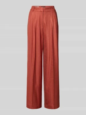 Spodnie o kroju wide fit z mieszanki wiskozy i elastanu Marc Cain