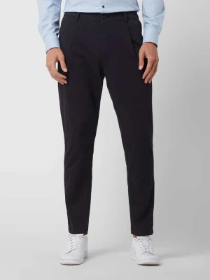 Spodnie o luźnym kroju z zakładkami w pasie i dodatkiem streczu model ‘Lead’ JOOP! JEANS