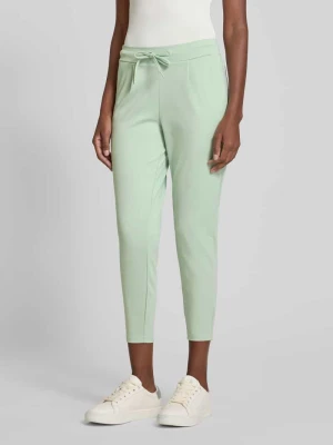 Spodnie o luźnym, skróconym kroju z zakładkami w pasie model ‘KATE’ Ichi