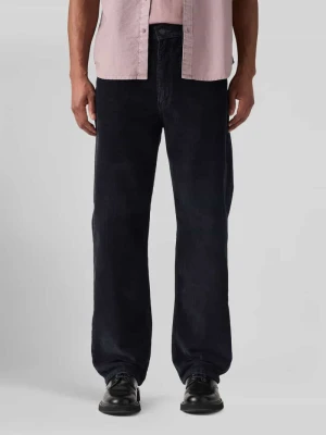 Spodnie o prostym kroju loose fit ze sztruksu z czystej bawełny model '565™' Levi's Czarny