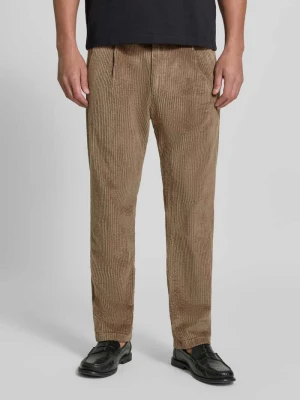 Spodnie o prostym kroju z mieszanka bawełny model 'Chasy' Drykorn Camel melanż