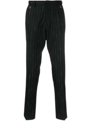 Spodnie o prostym kroju z sznurkiem i kieszeniami John Richmond