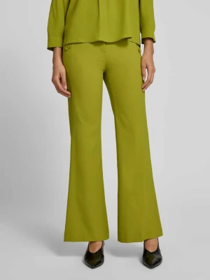 Spodnie o rozkloszowanym kroju z guzikami LUISA CERANO