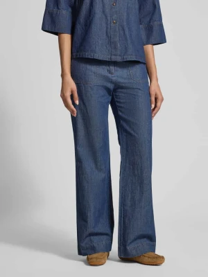 Spodnie o rozkloszowanym kroju z nakładanymi kieszeniami Jake*s Collection