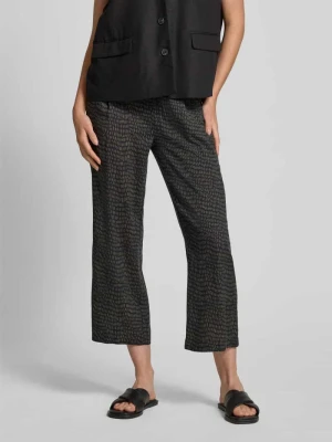 Spodnie o skróconym kroju regular fit z zakładkami w pasie Opus