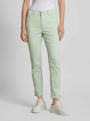 Spodnie o skróconym kroju slim fit model ‘DREAM SUMMER’ MAC Miętowy
