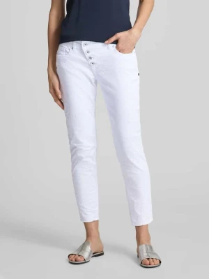 Spodnie o skróconym kroju slim fit model ‘MALIBU’ Buena Vista