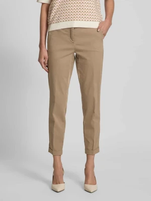 Spodnie o skróconym kroju slim fit model ‘STELLA’ CAMBIO