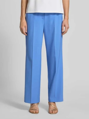 Spodnie o skróconym kroju z mieszanki wiskozy z kantami comma