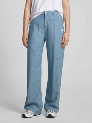 Spodnie o szerokim kroju z efektem denimu model ‘Via Wide’ Gang