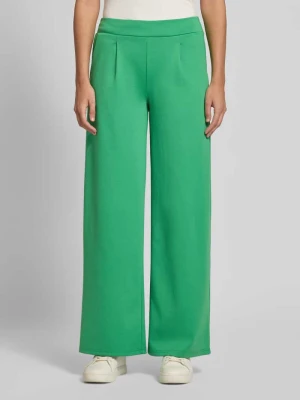 Spodnie o szerokim kroju z elastycznym pasem model ‘KATE’ Ichi