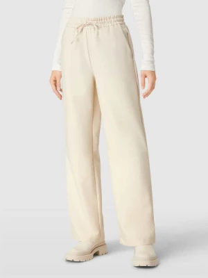 Spodnie o szerokim kroju z fakturowanym wzorem model ‘Milian’ Only