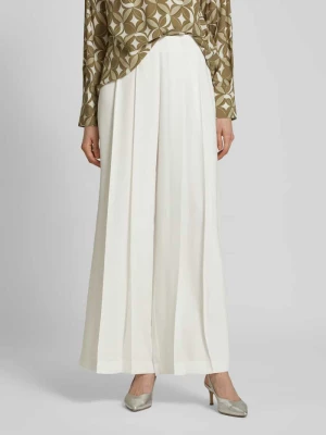 Spodnie o szerokim kroju z zakładkami w pasie s.Oliver BLACK LABEL