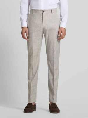 Spodnie od garnituru męskie JOOP! Collection;Elastyczna mieszanka bawełny z dodatkiem wełny;Krój regular fit;Model ‘Hank’;Szlufki;Wpuszczane kieszenie;Szerokość