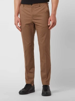 Spodnie od garnituru o kroju slim fit z dodatkiem streczu model ‘Mylologan’ Selected Homme