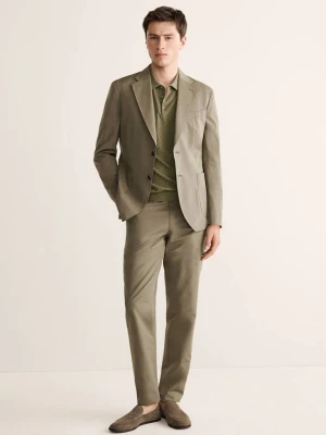 Spodnie od garnituru slim fit khaki - Mężczyzna - - MANGO MAN
