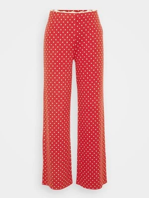 Spodnie od piżamy Abercrombie & Fitch czerwony