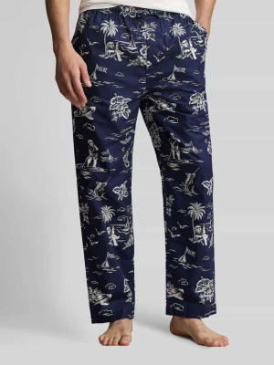 spodnie od piżamy o kroju comfort fit z czystej bawełny model 'PJ PANT-SLEEP-BOTTOM' Polo Ralph Lauren Underwear