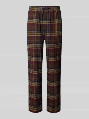 Spodnie od piżamy o kroju comfort fit z czystej bawełny Polo Ralph Lauren Ciemnobrązowy