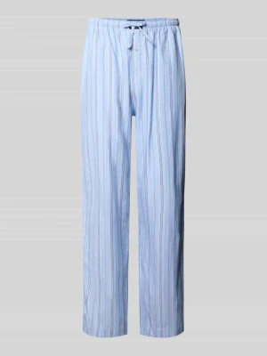 Spodnie od piżamy o kroju regular fit z czystej bawełny Polo Ralph Lauren Niebieski