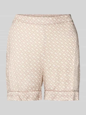 Spodnie od piżamy o kroju regular fit z czystej wiskozy model ‘SATEEN’ Boss