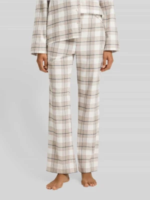 Spodnie od piżamy o kroju regular fit z mieszanki bawełny i wiskozy model ‘HOLIDAY’ Boss