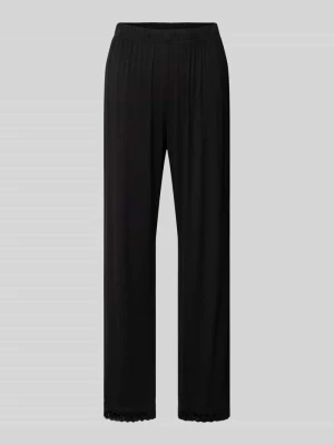 Spodnie od piżamy o kroju regular fit z obszyciem koronką model ‘Jasmin’ CCDK Copenhagen
