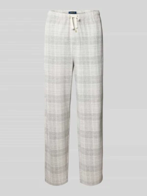 Spodnie od piżamy o kroju regular fit z ozdobnym guzikiem Polo Ralph Lauren Underwear
