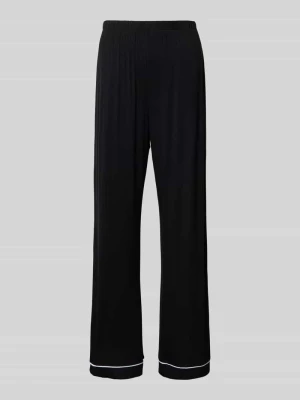 Spodnie od piżamy o kroju regular fit z wypustkami w kontrastowym kolorze model ‘Joy’ CCDK Copenhagen
