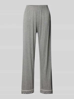 Spodnie od piżamy o kroju regular fit z wypustkami w kontrastowym kolorze model ‘Joy’ CCDK Copenhagen