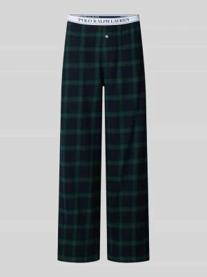 Spodnie od piżamy o kroju relaxed fit z czystej bawełny Polo Ralph Lauren Ciemnozielony