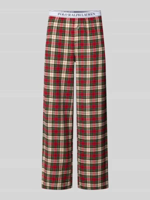 Spodnie od piżamy o kroju relaxed fit z czystej bawełny Polo Ralph Lauren Czerwony