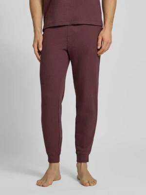 Spodnie od piżamy o kroju relaxed fit z mieszanki bawełny model ‘AUSTIN PANTS’ HUGO