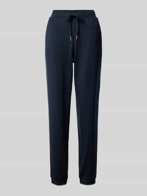 Spodnie od piżamy o kroju relaxed fit z wyhaftowanym logo JOOP! Collection