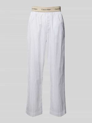 Spodnie od piżamy o kroju relaxed fit z wyhaftowanym logo model ‘Sleep’ Calvin Klein Underwear