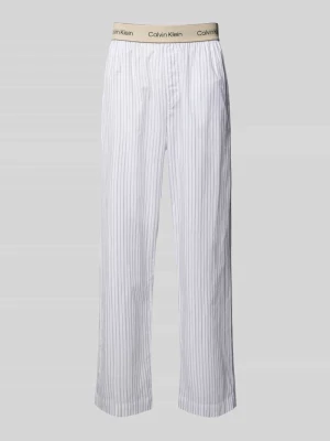Spodnie od piżamy o kroju relaxed fit z wyhaftowanym logo model ‘Sleep’ Calvin Klein Underwear