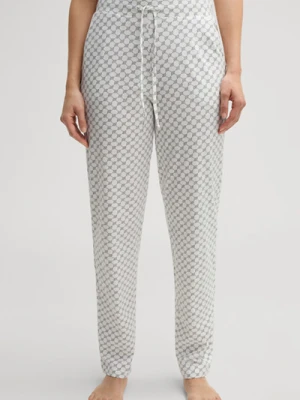 Spodnie od piżamy w białym kolorze z chabrowym motywem Joop