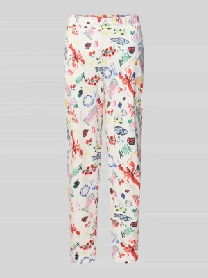 Spodnie od piżamy w całości we wzór z elastycznym pasem Christian Berg Woman